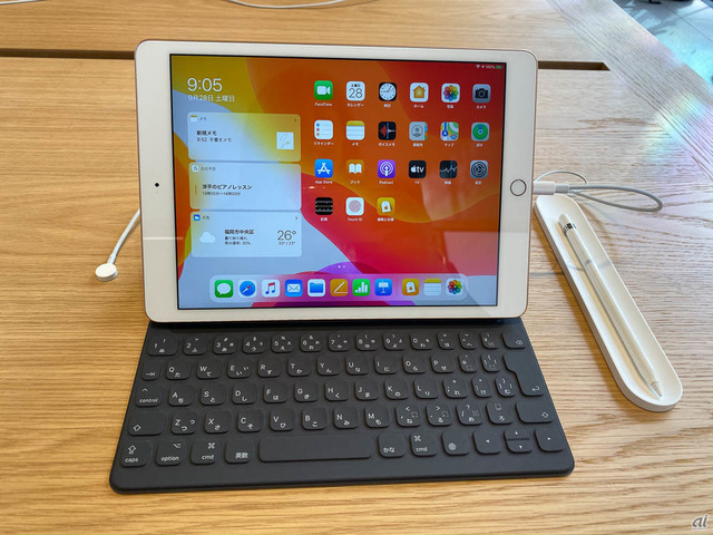 　2019年新型iPad（第7世代）も展示されていた。