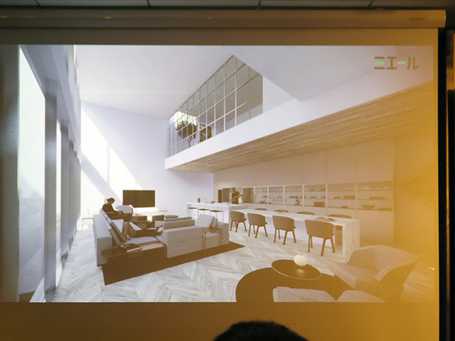 「ミエール」は平面図面を3Dモデル化し、わかりやすく伝えられる。写真は中村蒼さんの理想の家をミエールで再現したもの