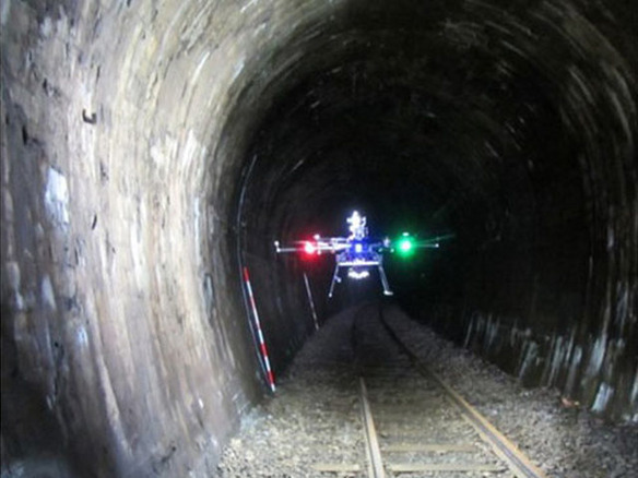 JR北海道とゼンリン子会社、GPSなしでドローンがトンネル内を自動飛行--検査に活用へ