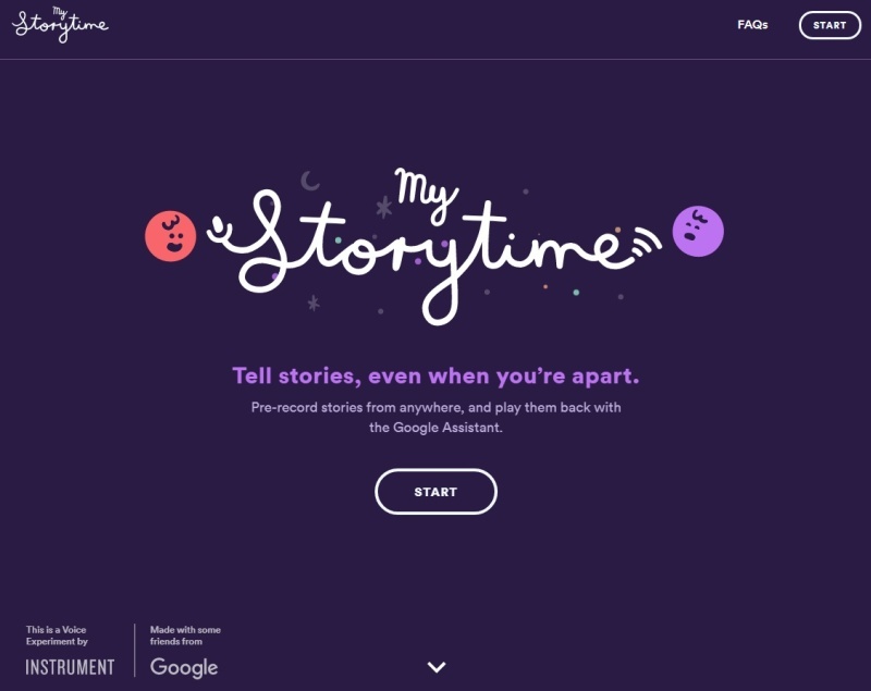 My Storytimeのウェブサイト（出典：Google）
