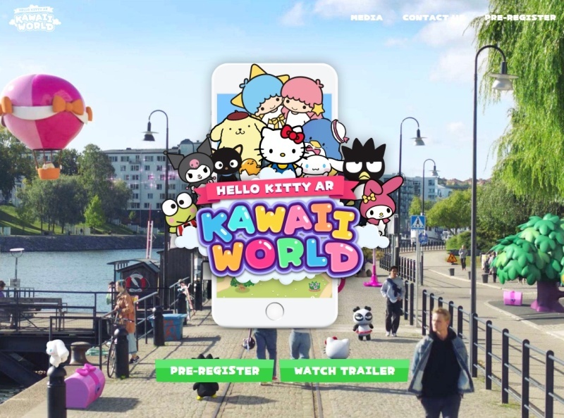 ハローキティ の位置情報モバイルarゲーム Kawaii World スウェーデン生まれ Cnet Japan