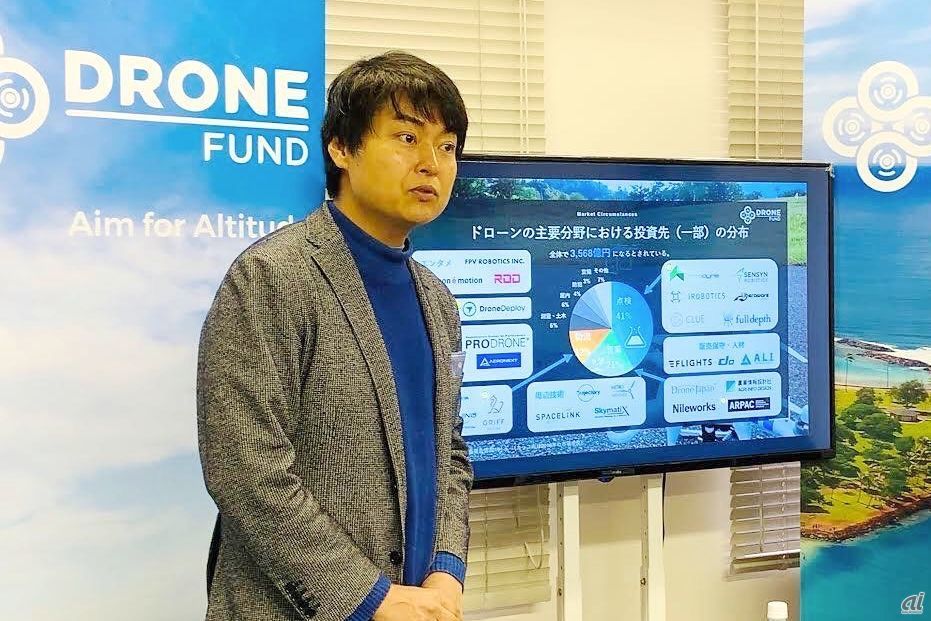 Drone Fund創業者／代表パートナーの千葉功太郎氏