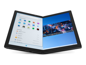 画面が折りたためる世界初のPC「ThinkPad X1 Fold」、2020年半ばに発売へ--約27万円