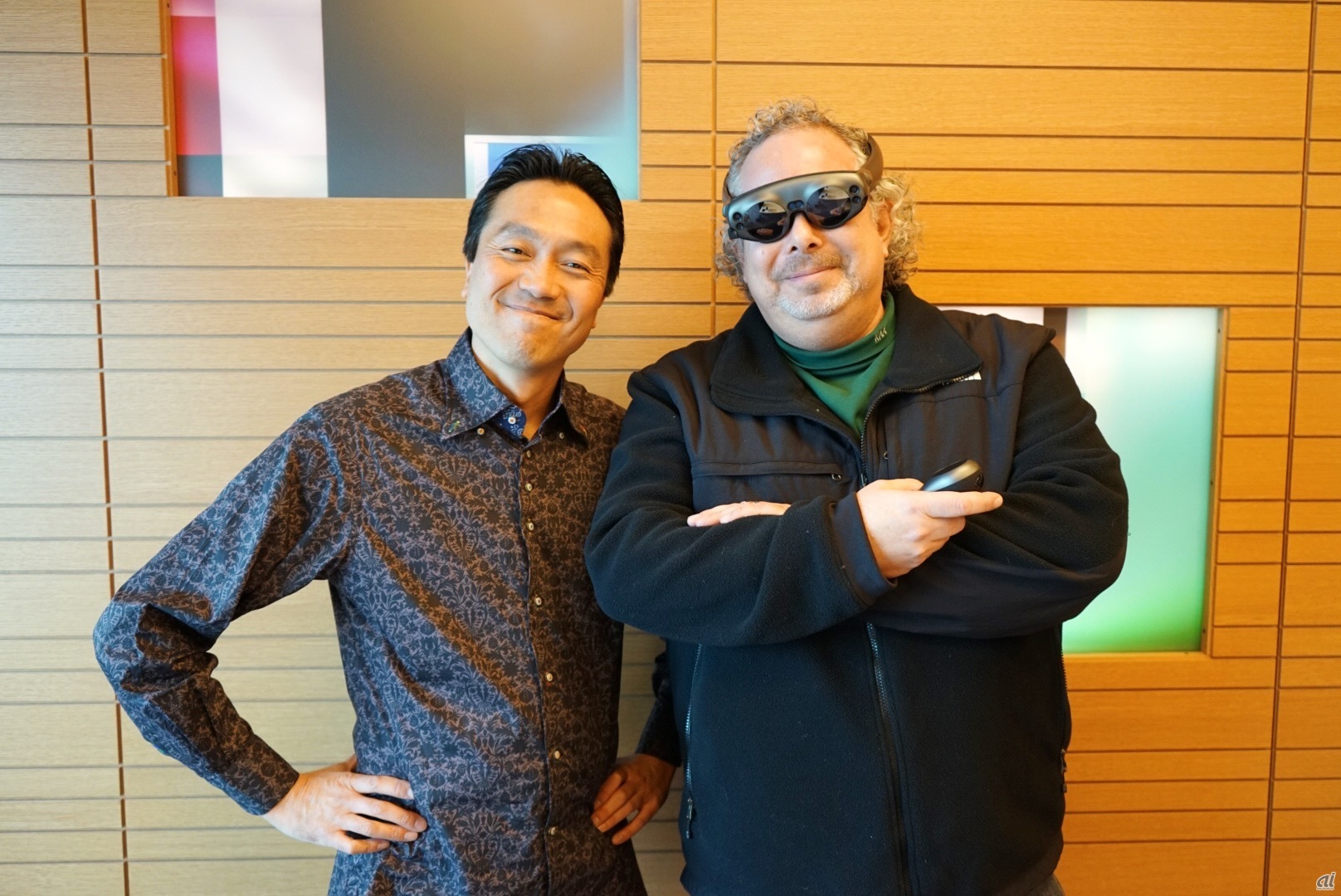 右から、Magic Leap President & CEOのRony Abovitz氏と、同社Design SVPのNatsume Gary氏