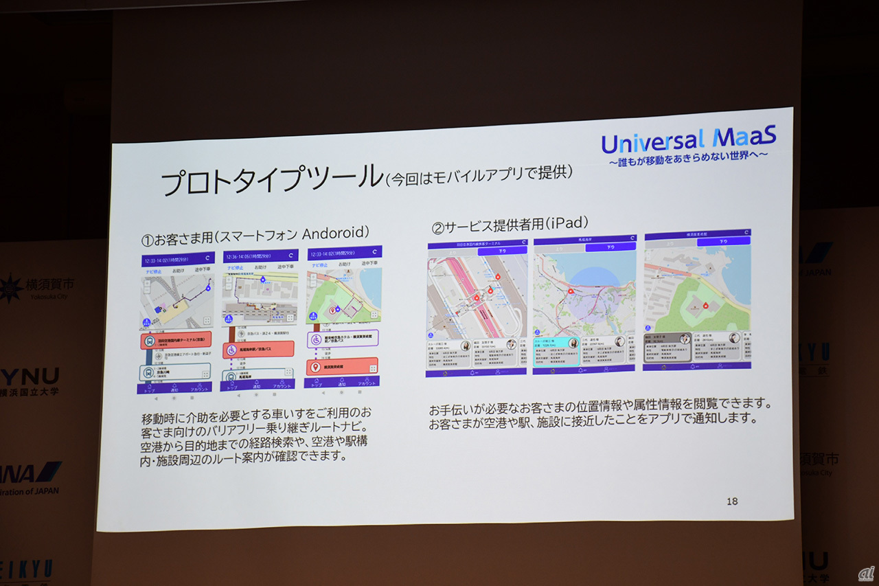 Universal MaaSのプロトタイプツール