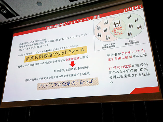 「企業共創数理プラットフォーム」計画