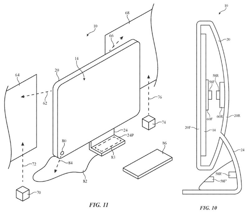 壁に映像を投影してディスプレイとして利用（出典：USPTO）