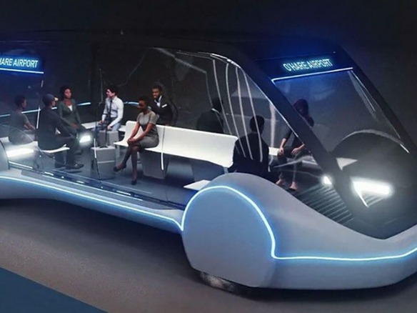 テスラの12人乗り電動バン、カリフォルニア州の地下トンネル交通で採用か