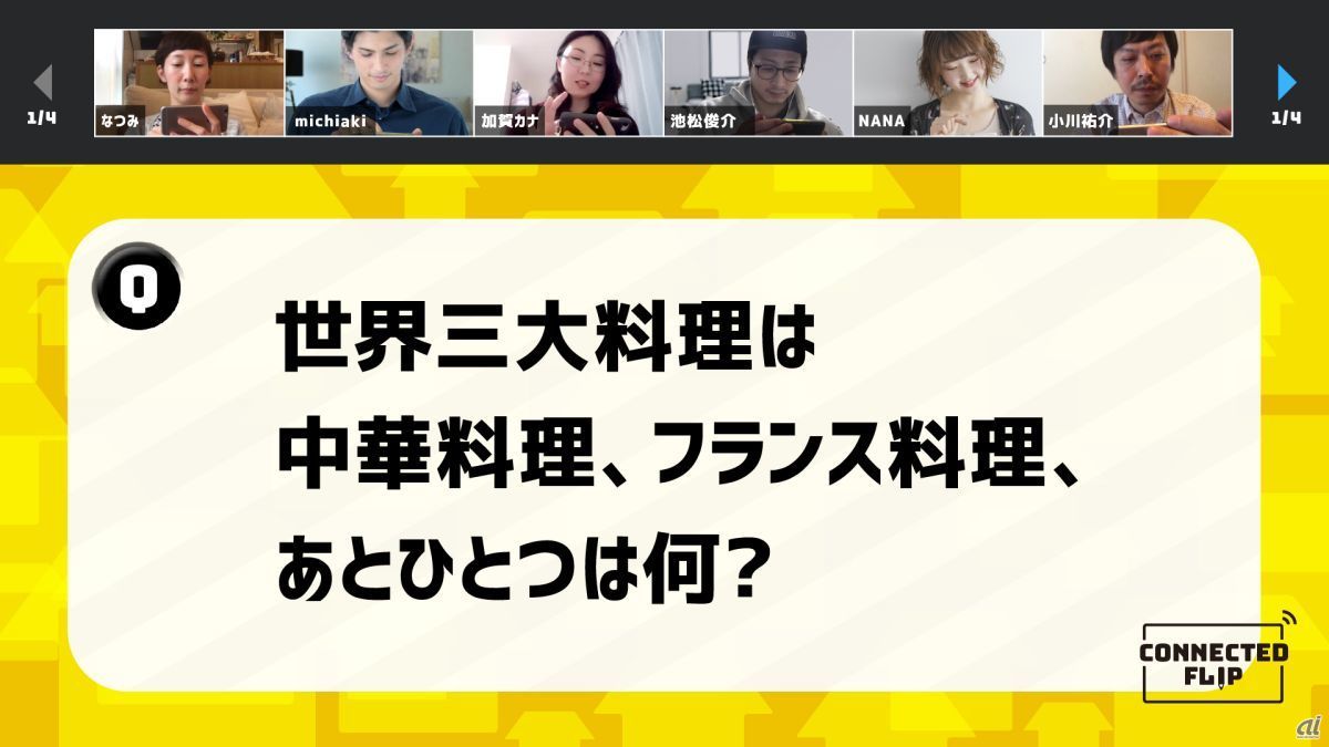 ウェブ会議をクイズ番組風にエンタメ化 デジタルフリップ Connected Flip Cnet Japan