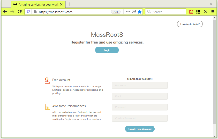 Massroot8の画面