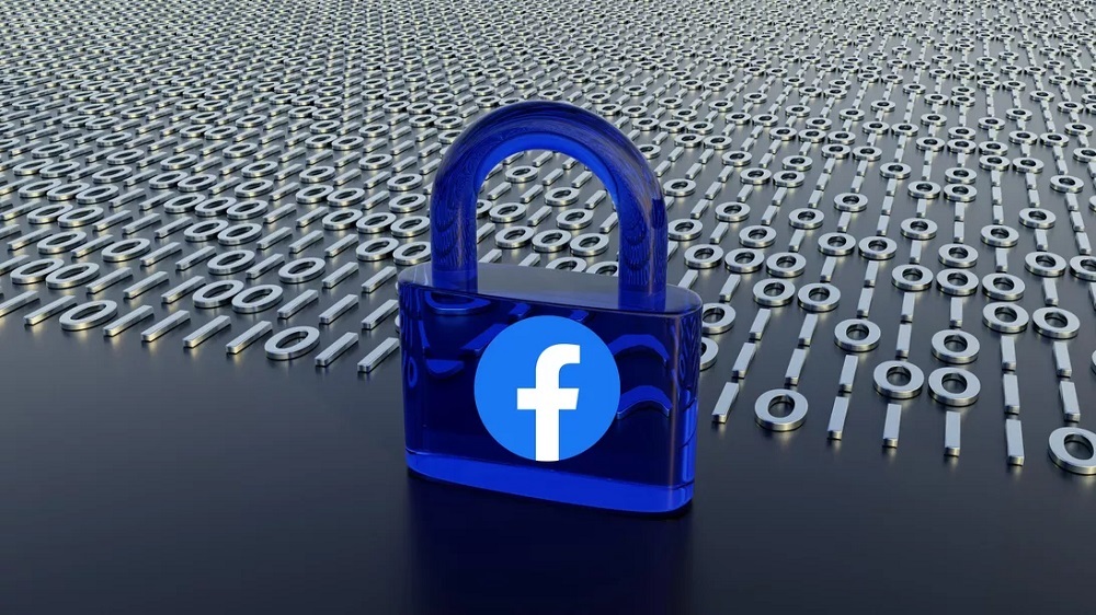 Facebookのロゴと南京錠のイメージ