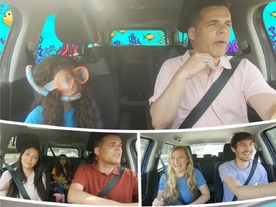 車内用カメラでいろいろ遊べるドラレコ「DrideOn」--車窓への映像合成や、SNS投稿