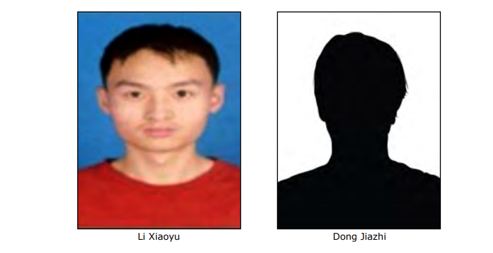 Li Xiaoyu被告とDong Jiazhi被告