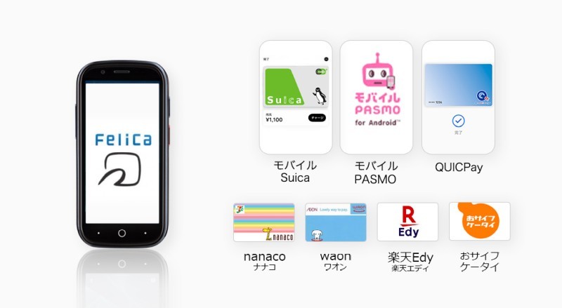 日本向けモデルはFeliCa対応（出典：Kickstarter）