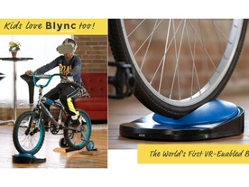 本物の自転車をコントローラーにするVRシステム「Blync」--家に居ながら世界を走る