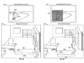 アップル、VRゲームのプレイエリア逸脱を警告して部屋の物を壊させない技術--特許を出願