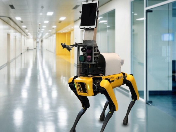 非対面の医療に役立つロボット犬「Dr. Spot」--体温などの測定も