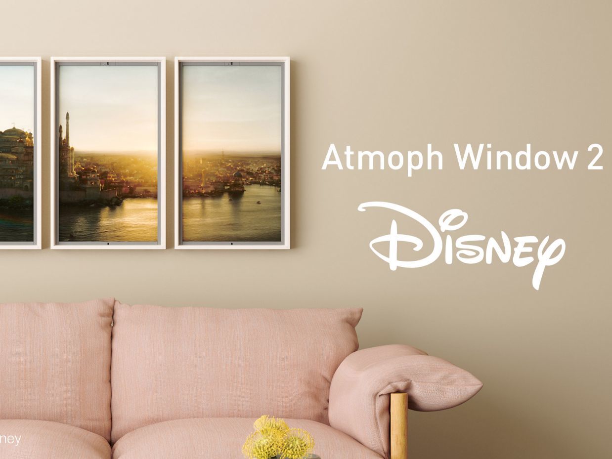 窓の外にはアラジンの景色--スマート窓「Atmoph Window 2」がディズニーとコラボ - CNET Japan