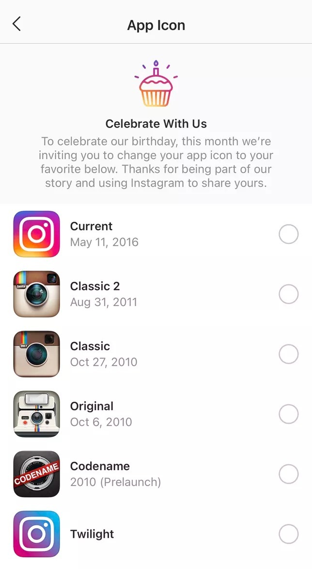 Instagram10周年 過去のアイコンに変更できる機能 ストーリーマップ表示も Cnet Japan