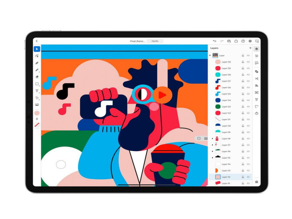 Ipad版 Illustrator 正式リリース 作業のライブ配信に対応 Iphone版 Fresco も Cnet Japan