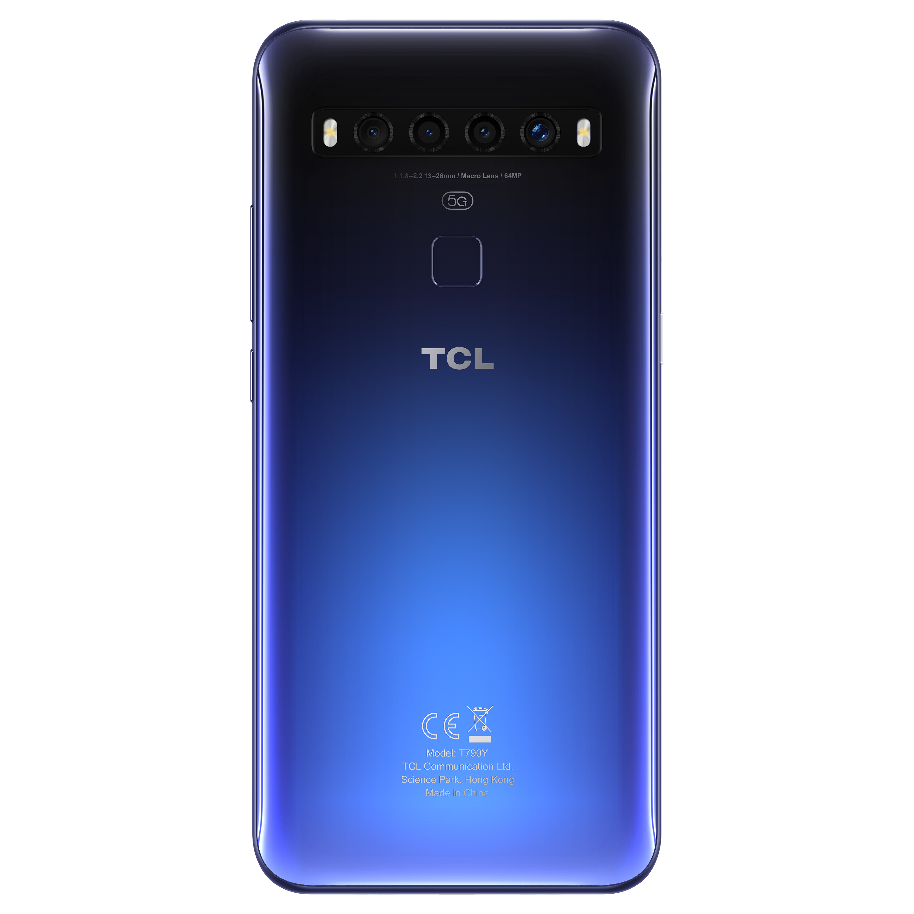 　TCL 10 5Gの背面