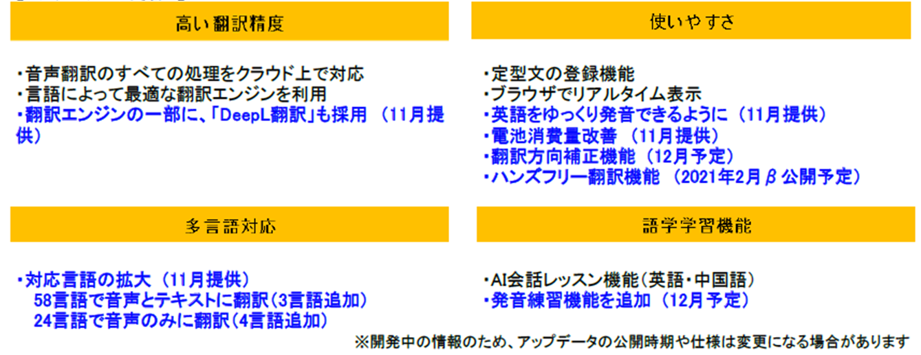 ソースネクスト Ai通訳機 ポケトーク 向けに新言語や新機能追加のアップデート Cnet Japan
