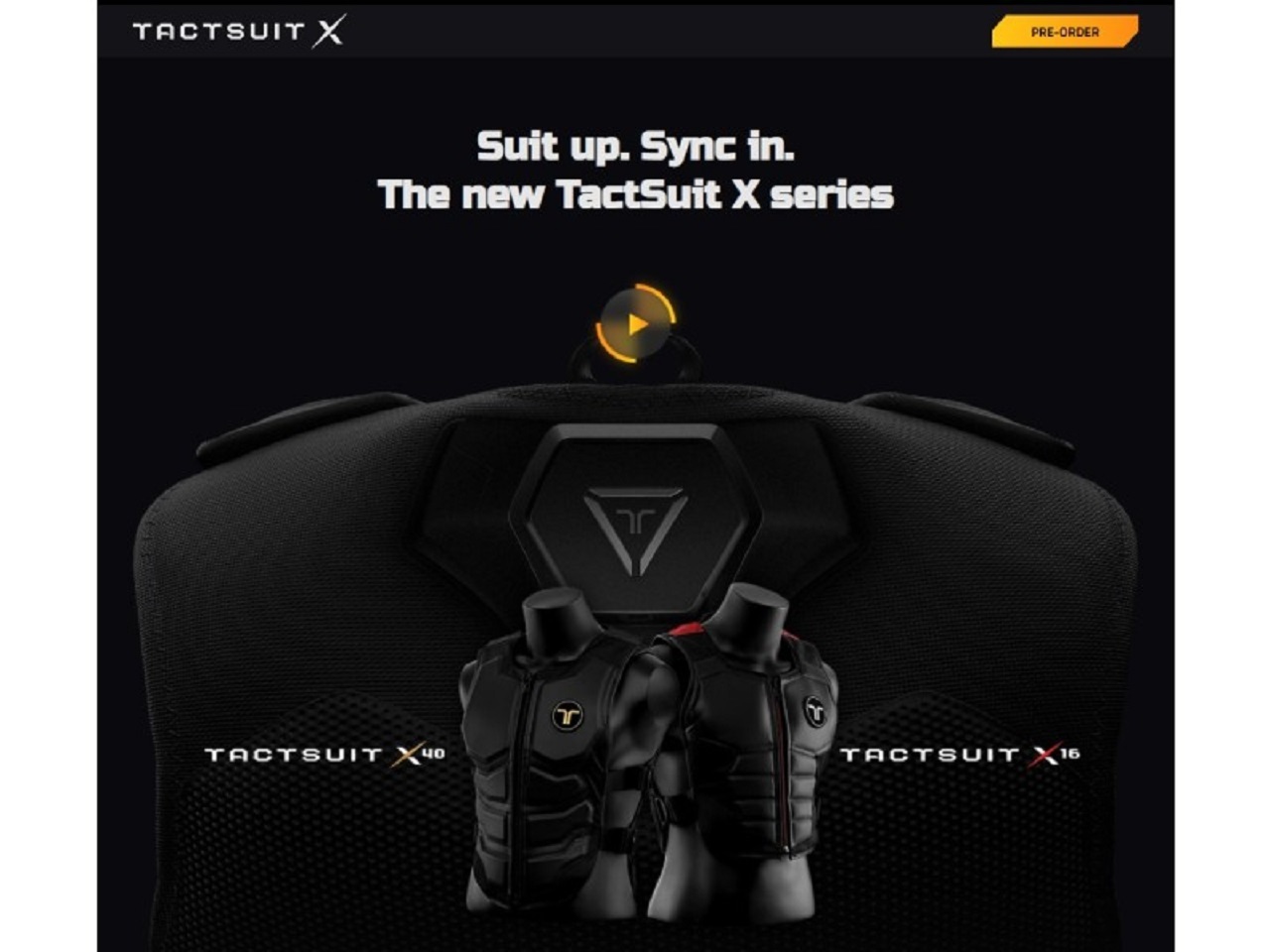 ゲーム用の触覚フィードバックVRベスト「TactSuit X16」が予約