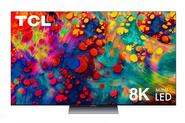 TCLの8Kテレビ

　TCLの「6」シリーズのテレビに、最大85インチまで、さまざまなサイズの8Kモデルが追加された。どのサイズのモデルもミニLEDバックライトと「Roku」OSを搭載しており、価格もサムスンの競合製品より手頃になるはずだ。