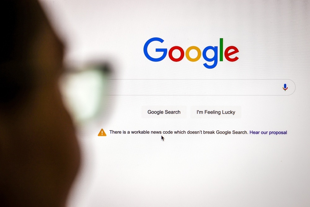 グーグル検索のエラー画面