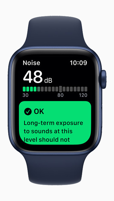 騒音警告アプリなどで対策を（出典：Apple）