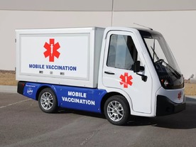 移動式ワクチンセンターとなる小型の電気自動車--米スタートアップら