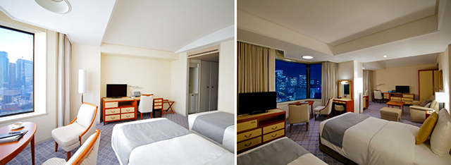 帝国ホテルでは、「スタジオ／STUDIO」（左）、「プレミアスタジオ／REMIER STUDIO」（右） などのプランを用意する