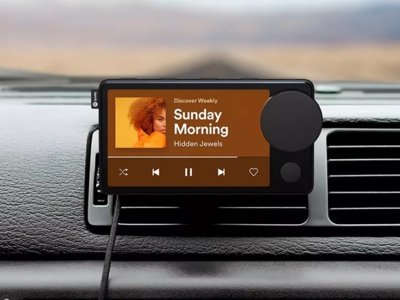 Spotify、車内で音楽を聴くためのデバイス「Car Thing」を発表--初のハードウェア