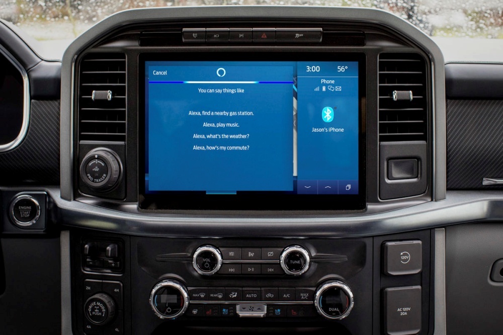 フォード車の音声制御UIのイメージ