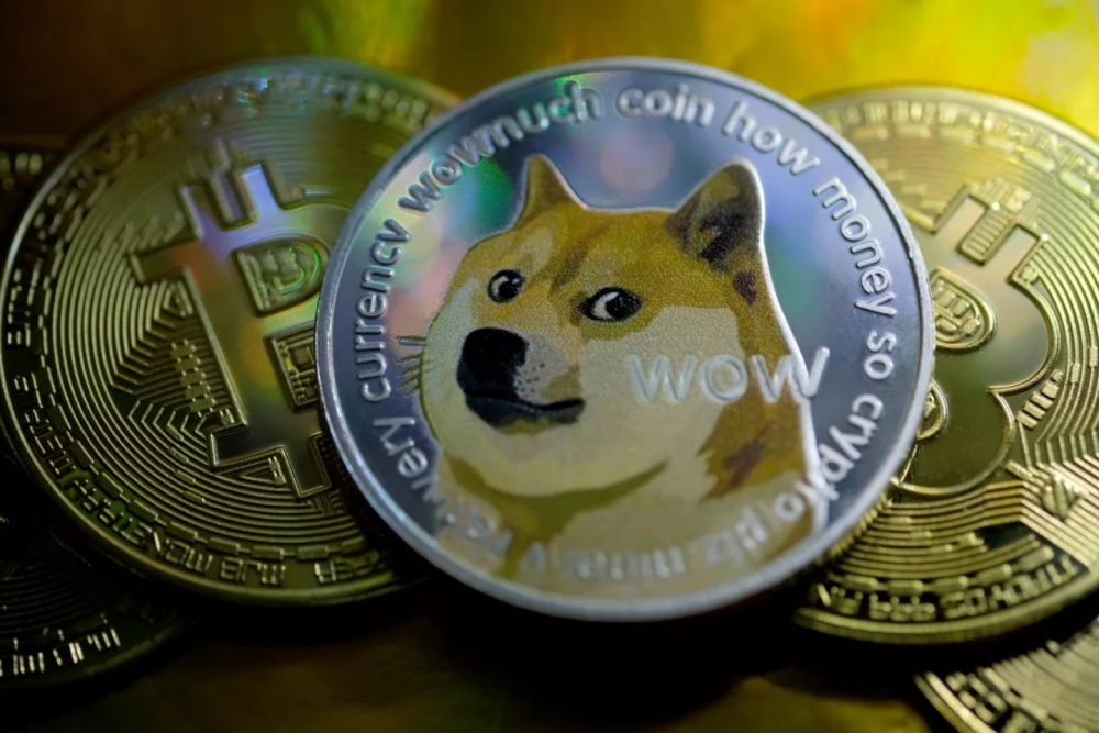 ドージコインとビットコインのイメージ