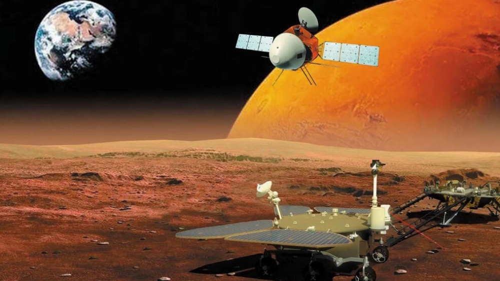 中国が2020年7月に火星に送り出した探査機に関する、あるアーティストのインプレッション