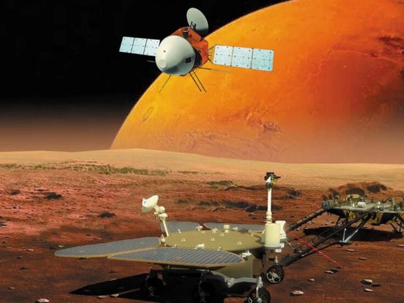 中国の火星探査機「天問1号」、探査車の着陸に成功