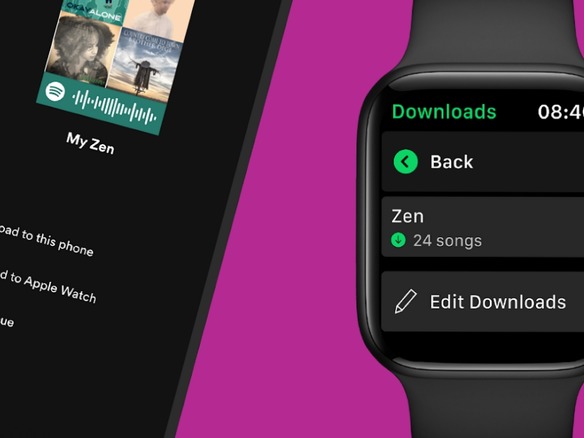 Spotify、「Apple Watch」でオフライン再生が可能に--Premiumアカウントで