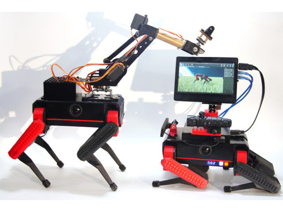 イヌ型ロボット「Spot」風のリモコン操縦ロボット「TiBeast」--最大積載1.5kg