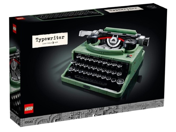 LEGO、レゴブロックで組み立てる本物のように動くタイプライター--7月1日発売