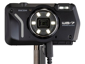 リコー、ウェブカメラとしても使えるリングライト内蔵タフカメラ--約1cmの近接撮影も