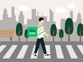 Uber Eatsが「徒歩」での配達を導入へ--東京23区から