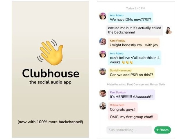 Clubhouse、テキストチャット機能「Backchannel」正式公開--配信中のやり取りなどに