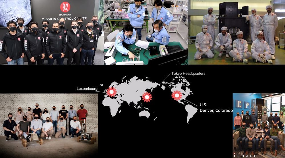 ispaceは約150名の社員が日本、米国、ルクセンブルクで活動している