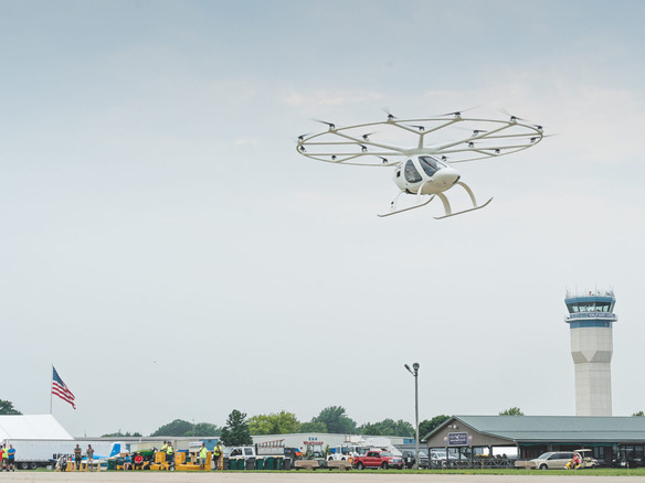 Volocopter、2人乗りeVTOLの試験飛行を米国で初披露--自作飛行機関連のイベントで