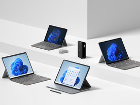 マイクロソフト、Windows 11搭載の新Surface Pro 8など発表--2画面Android端末も