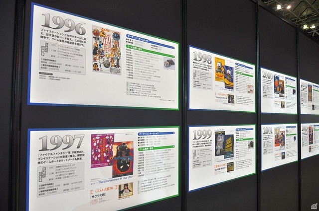 　ほかにも、東京ゲームショウの歴史を振り返るパネルが展示されていた。