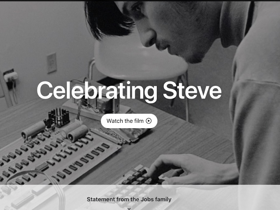 【IT】S・ジョブズ氏没後10年–アップルのホームページに追悼映像