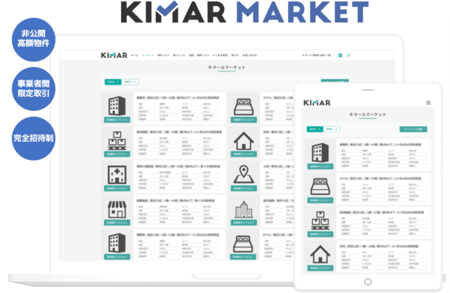「キマールマーケット」に新サービス「マーケット」機能を追加