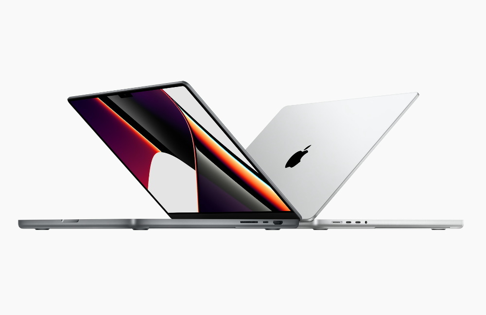新チップ「M1 Pro」と「M1 Max」を搭載した新MacBook Pro。14インチと16インチのモデルがラインアップ。13インチは従来のままM1となる